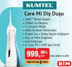 KUMTEL CARE Mİ DİŞ DUŞU